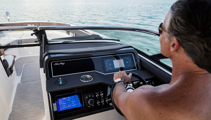 Digital helm console detail
